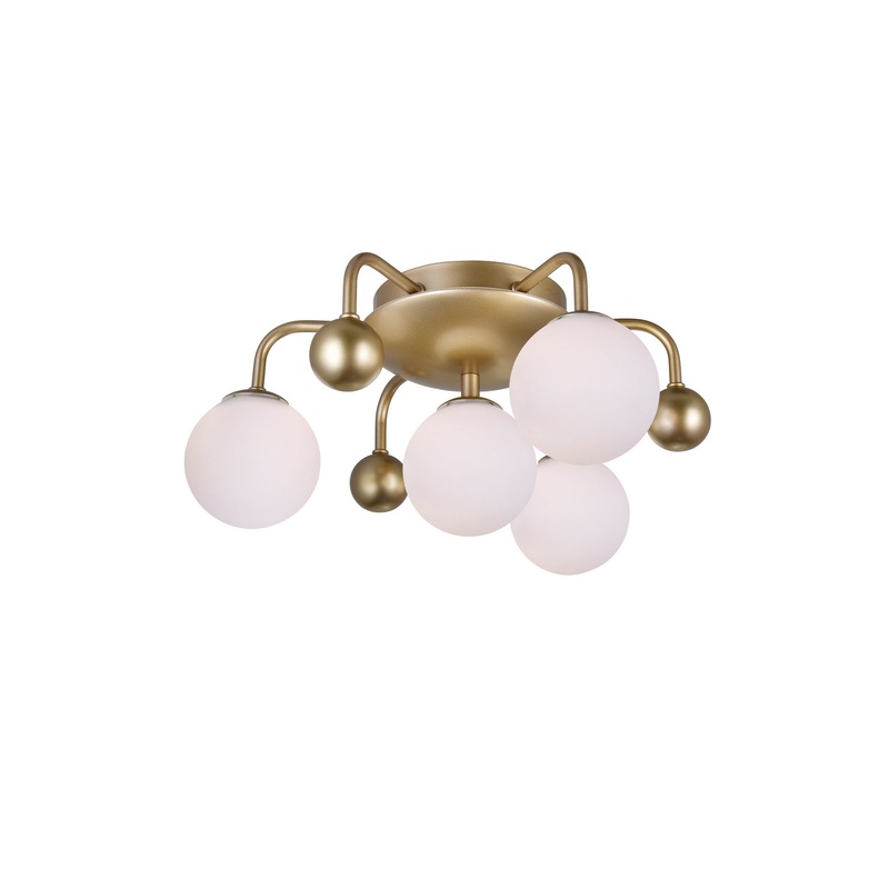 CWI Lighting 1125C16-4-268 Element LED Flush Mount, Sun Gold