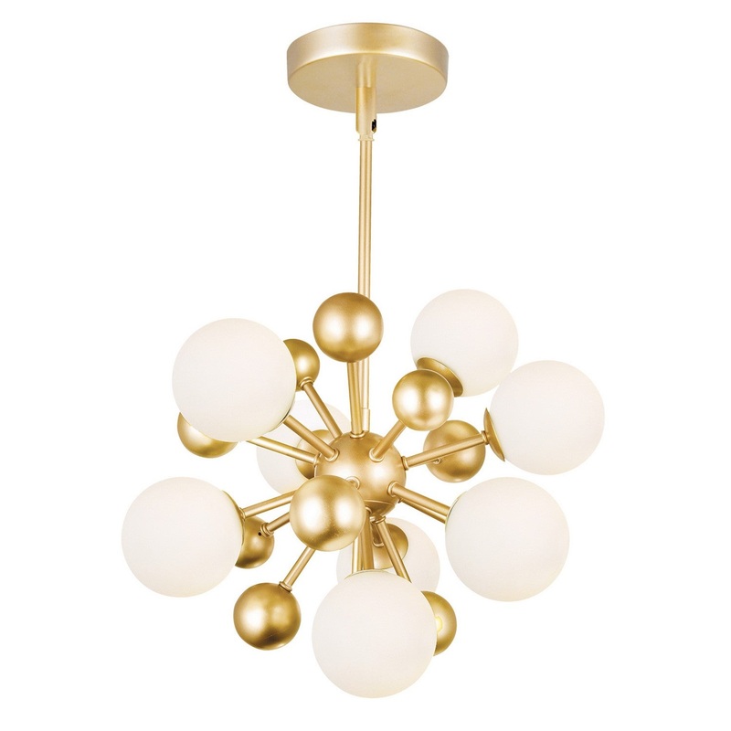 CWI Lighting 1125P16-8-268 Element LED Chandelier, Sun Gold