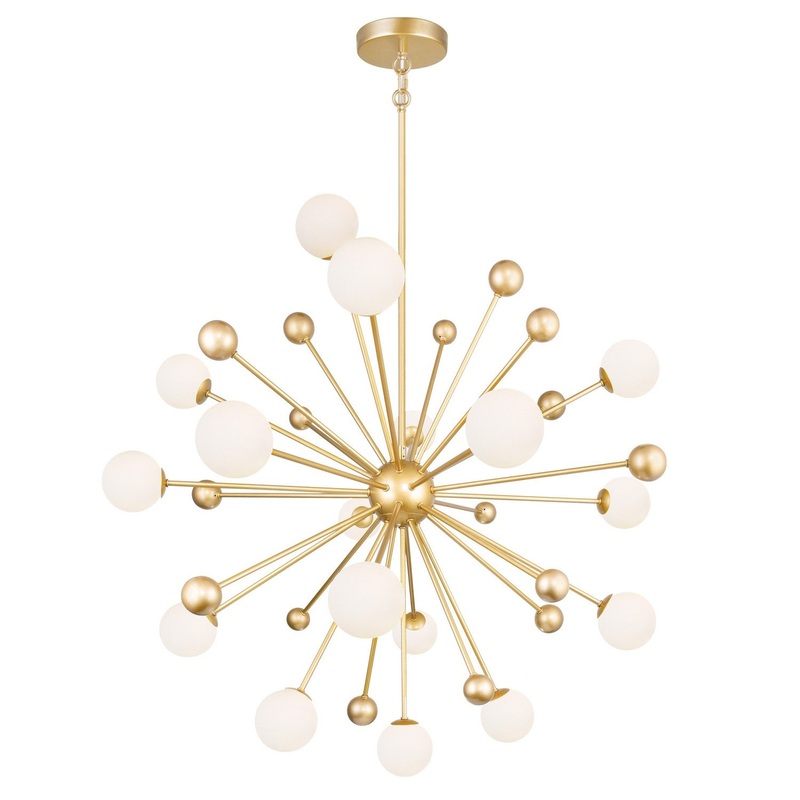 CWI Lighting 1125P39-17-268 Element LED Chandelier, Sun Gold
