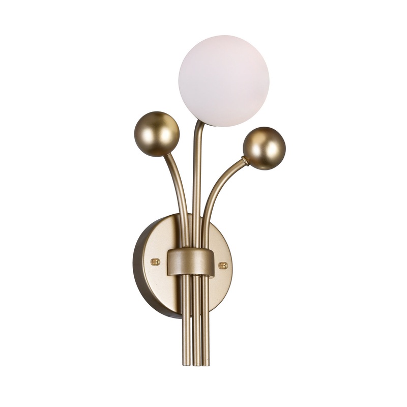 CWI Lighting 1125W8-1-268 Element LED Wall Sconce, Sun Gold
