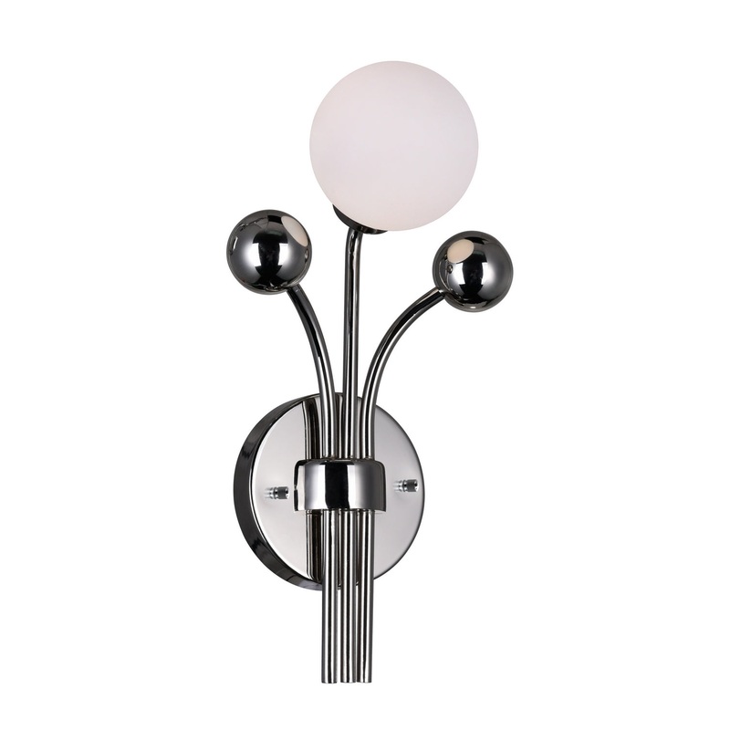 CWI Lighting 1125W8-1-613 Element LED Wall Sconce, Polished Nickel