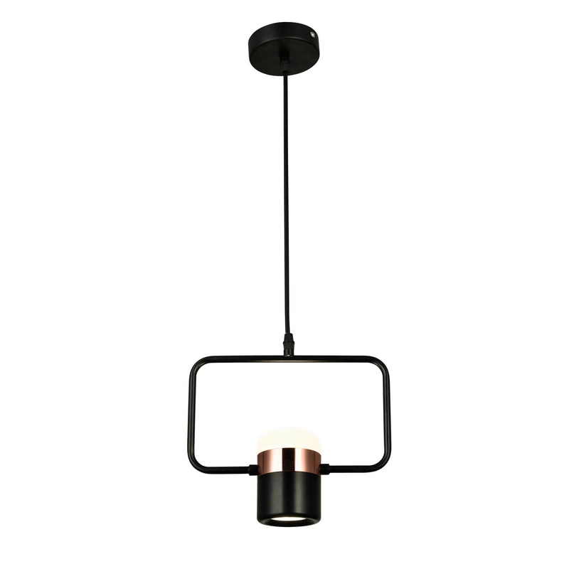 CWI Lighting 1147P10-1-101 Moxie LED Mini Pendant, Black