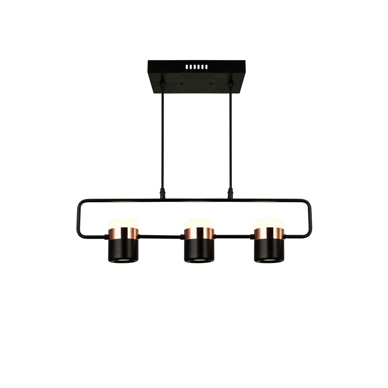 CWI Lighting 1147P26-3-101 Moxie LED Pool Table Light, Black (Discontinued)