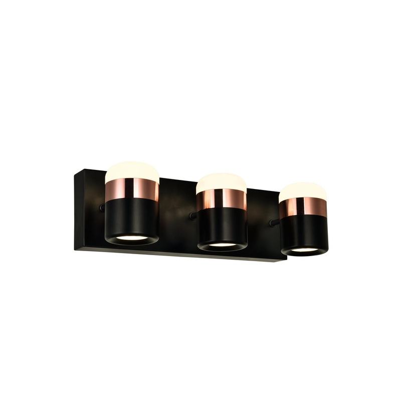 CWI Lighting 1147W16-3-101 Moxie LED Vanity Light, Black