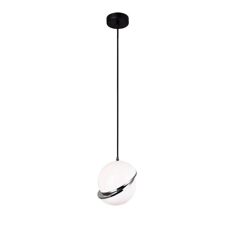 CWI Lighting 1148P10-1-613 Gemini LED Mini Pendant, Polished Nickel