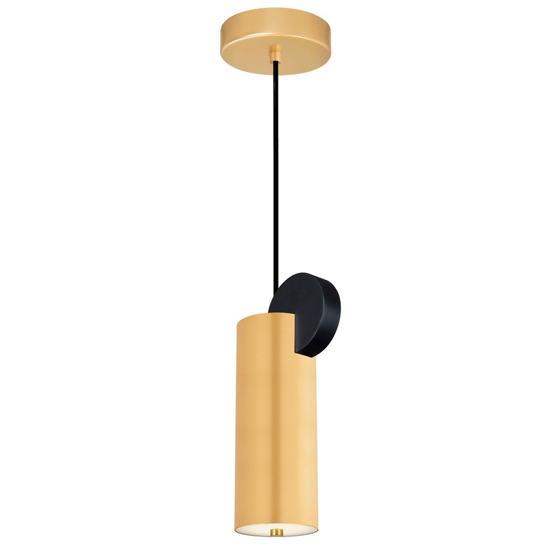 CWI Lighting 1156P6-625 Saleen LED Mini Pendant, Sun Gold & Black (Discontinued)