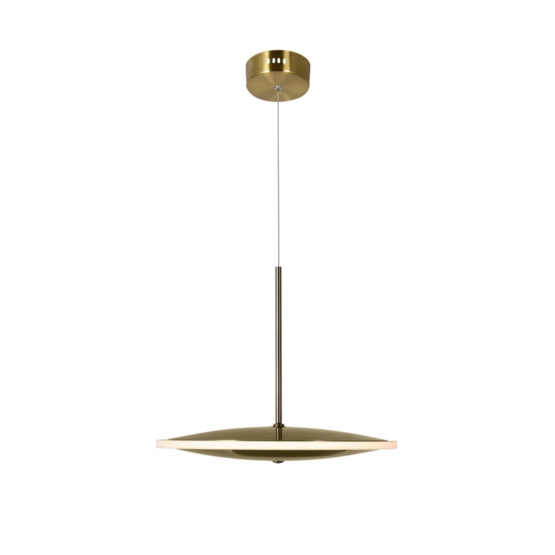CWI Lighting 1204P12-1-625-A Ovni LED Mini Pendant, Brass (Discontinued)