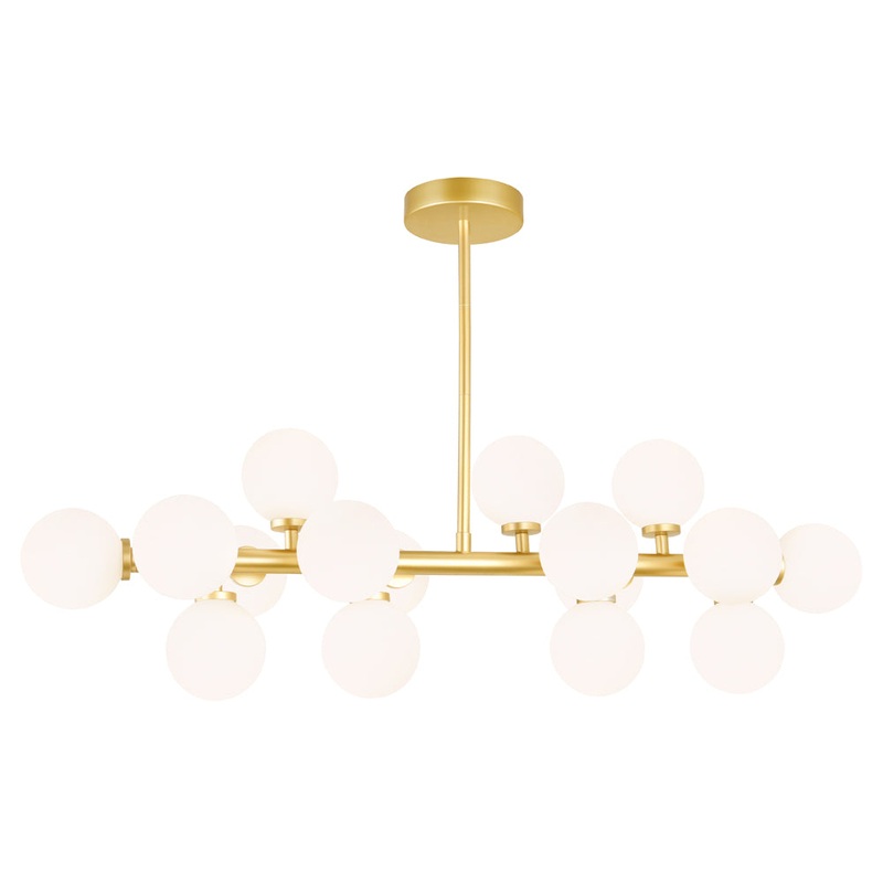 CWI Lighting 1020P36-16-602 Arya LED Chandelier, Satin Gold