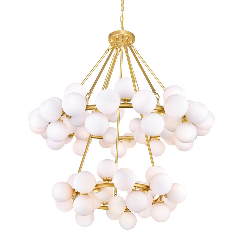 CWI Lighting 1020P39-70-602 Arya LED Chandelier, Satin Gold
