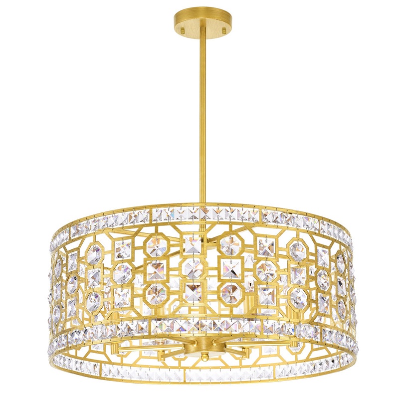 CWI Lighting 1026P23-6-193 Belinda Six Light Chandelier, Champagne