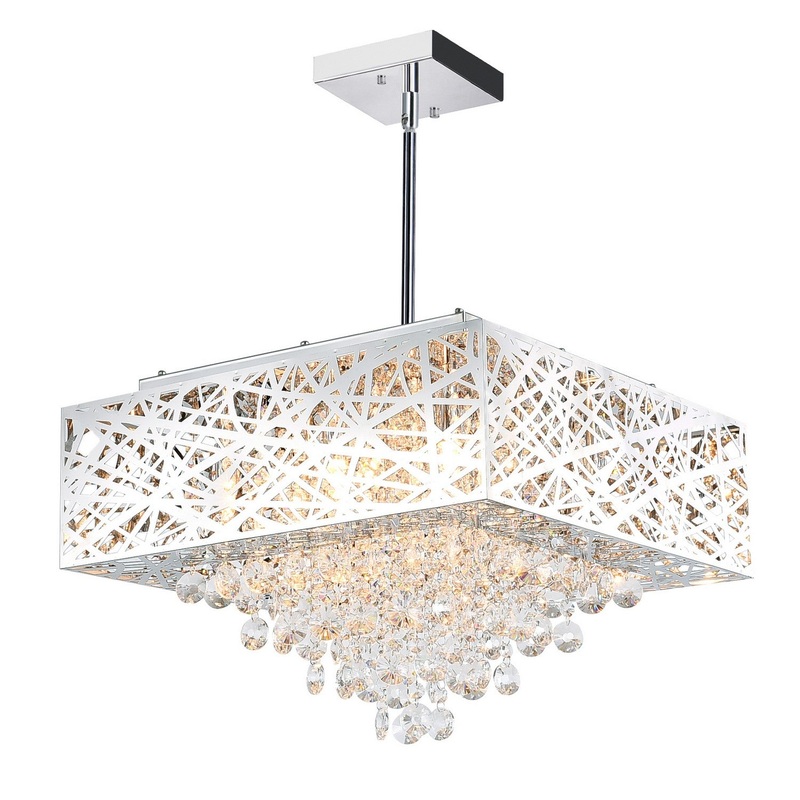 CWI Lighting 1032P18-9-601-S Eternity Nine Light Chandelier, Chrome