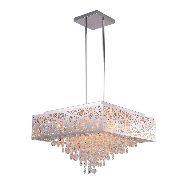 CWI Lighting 1032P22-12-601-S Eternity 12 Light Chandelier, Chrome