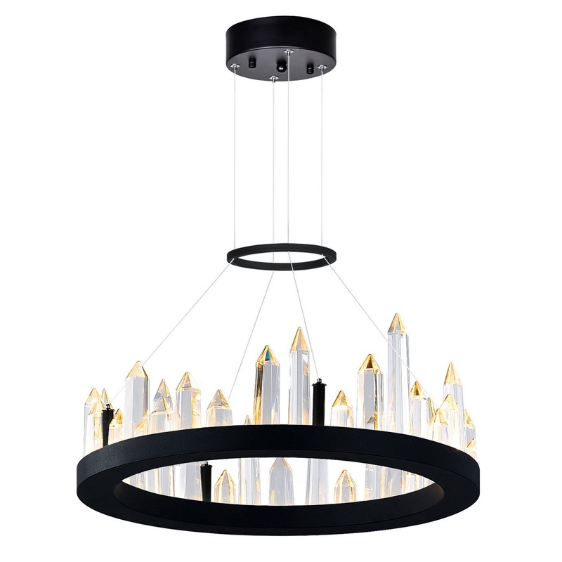 CWI Lighting 1043P16-101 Juliette LED Chandelier, Black