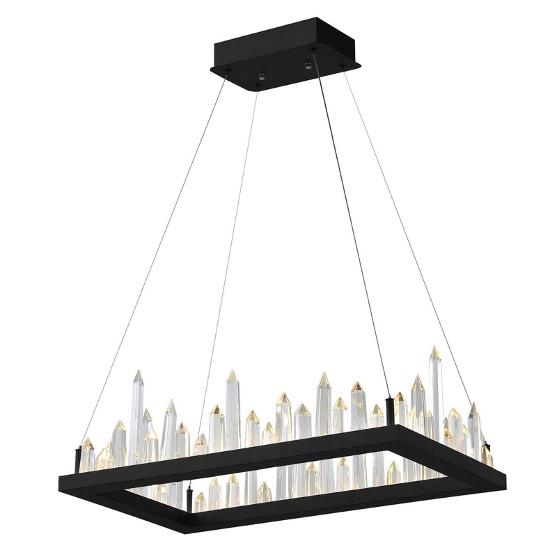CWI Lighting 1043P32-101-RC Juliette LED Chandelier, Black (Discontinued)