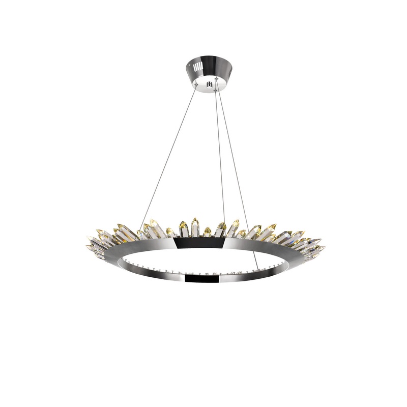 CWI Lighting 1108P32-613 Arctic Queen LED Chandelier, Polished Nickel