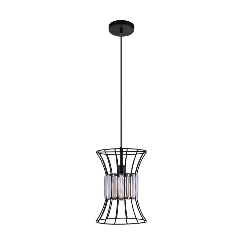 CWI Lighting 9942P10-1-101-B Alethia One Light Pendant, Black (Discontinued)