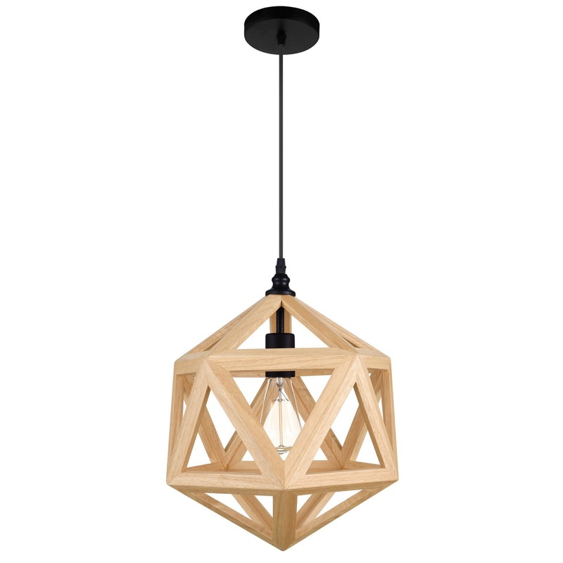 CWI Lighting 9945P13-1-101 Lante One Light Pendant, Black