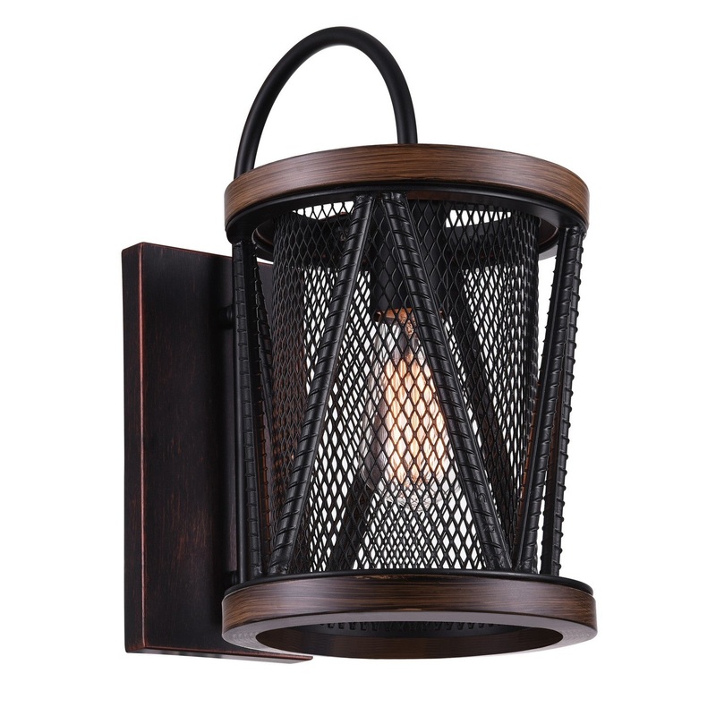 CWI Lighting 9954W8-1-101 Parsh One Light Wall Sconce, Pewter (Discontinued)