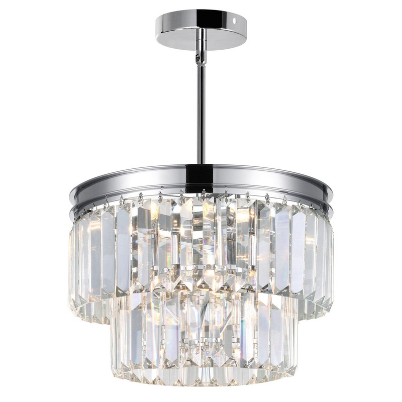 CWI Lighting 9969P8-5-601 Weiss Five Light Mini Chandelier, Chrome