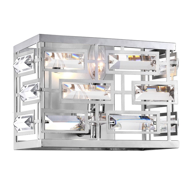 CWI Lighting 9975W9-1-601 Petia One Light Vanity, Chrome (Discontinued)