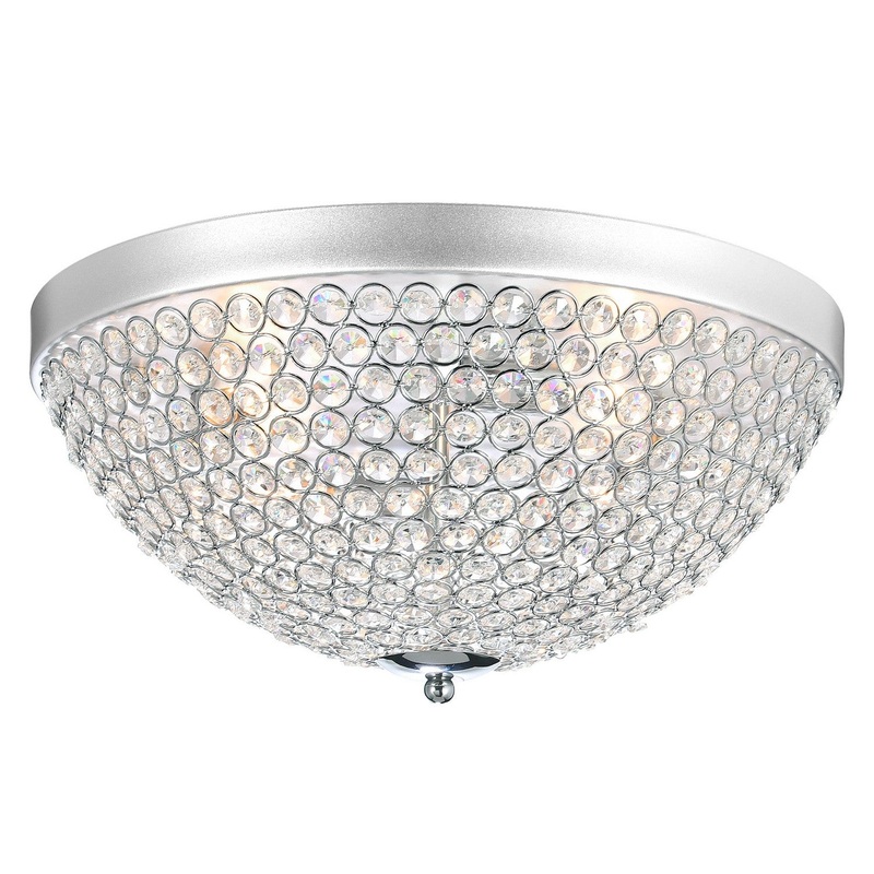 CWI Lighting QS8357C16C Globe Four Light Flush Mount, Chrome