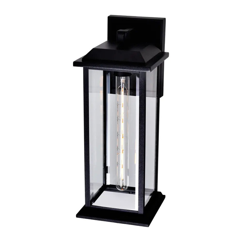 CWI Lighting 0409W8-1-101-A Blackbridge One Light Outdoor Wall Lantern, Black