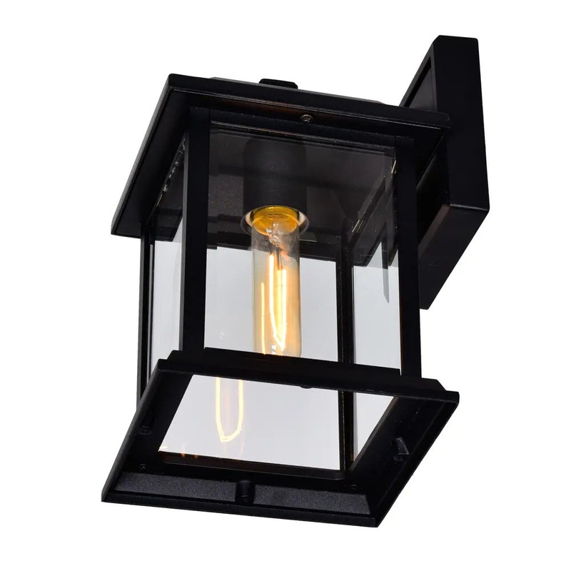 CWI Lighting 0409W8-1-101 Blackbridge One Light Outdoor Wall Lantern, Black