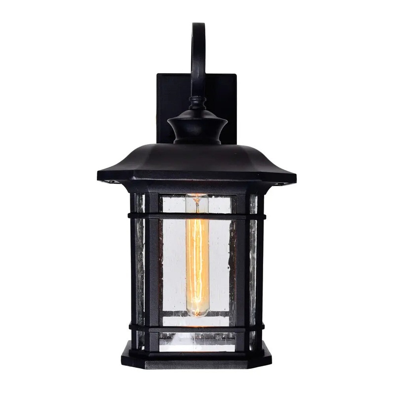 CWI Lighting 0411W10-1-101 Blackburn One Light Outdoor Wall Lantern, Black