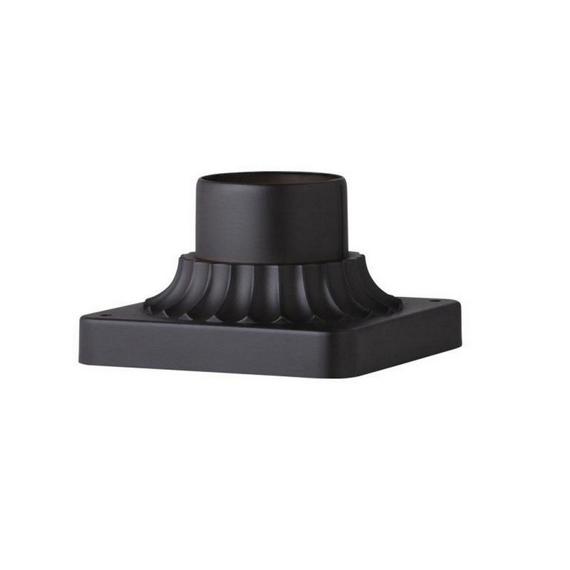 CWI Lighting 0412B Granville Pier Mount Base, Black