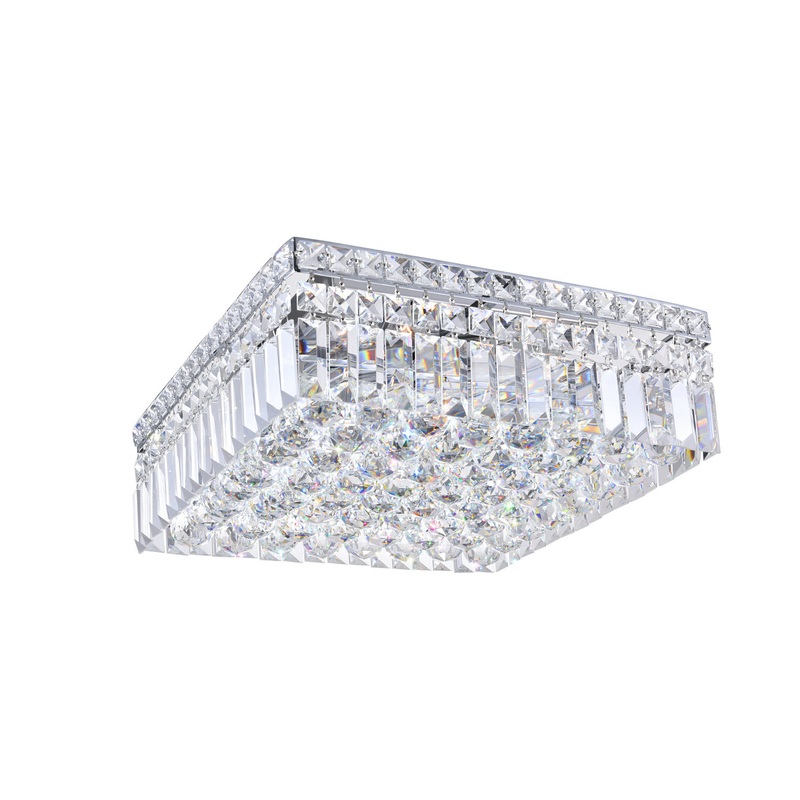 CWI Lighting 8005C14C-S Colosseum Five Light Flush Mount, Chrome (Discontinued)
