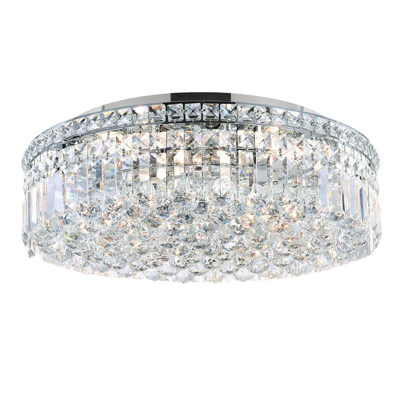 CWI Lighting 8005C20C-R Colosseum Eight Light Flush Mount, Chrome