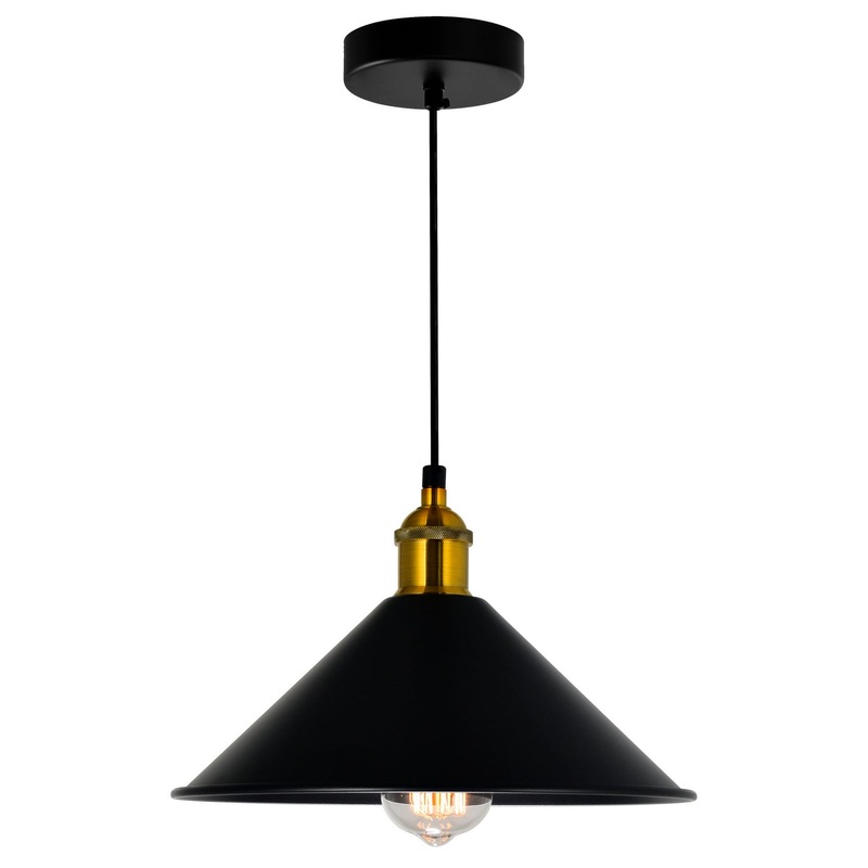 CWI Lighting 9605P10-1-101-B Brave One Light Mini Pendant, Black