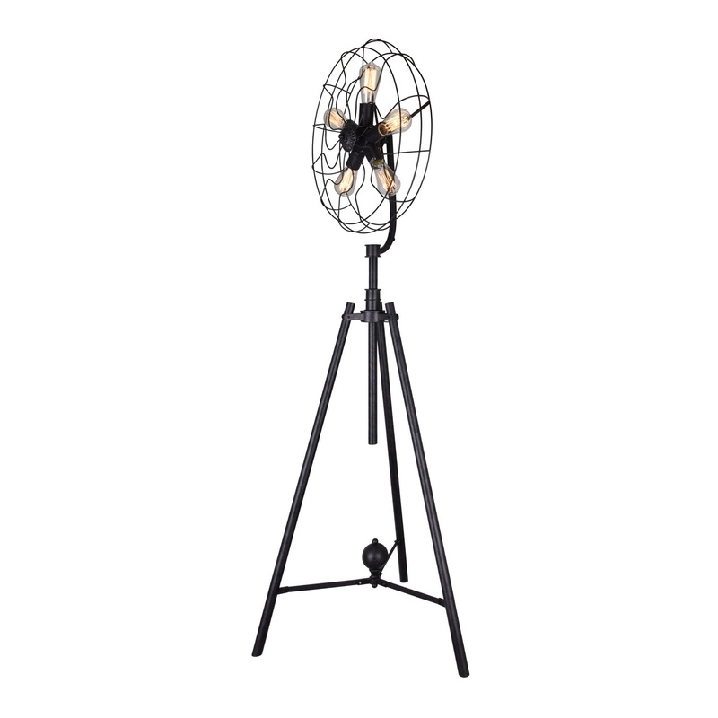 CWI Lighting 9606F20-5-130 Pamela Five Light Floor Lamp, Rust