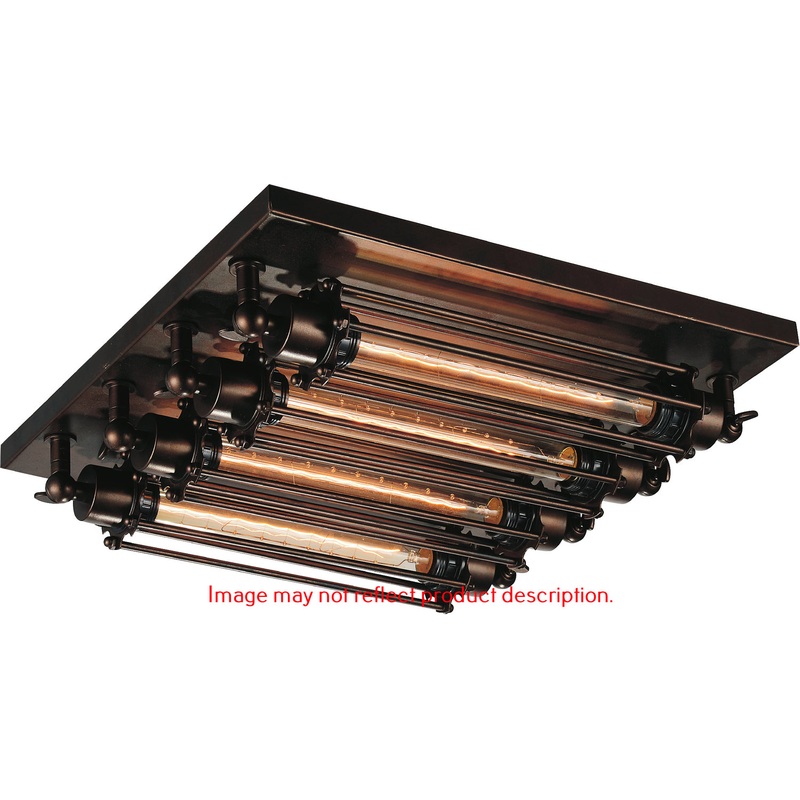 CWI Lighting 9613C18-4-101 Kiera Four Light Flush Mount, Black (Discontinued)