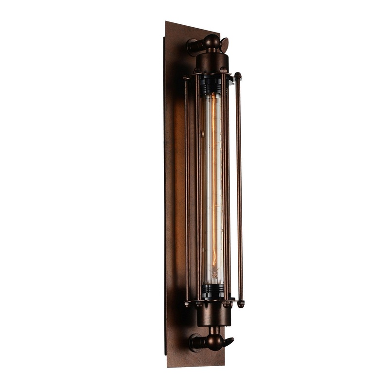 CWI Lighting 9613W4-1-126 Kiera One Light Wall Sconce, Chocolate
