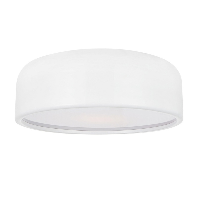CWI Lighting 9688C19-3-172 Campton Three Light Flush Mount, White