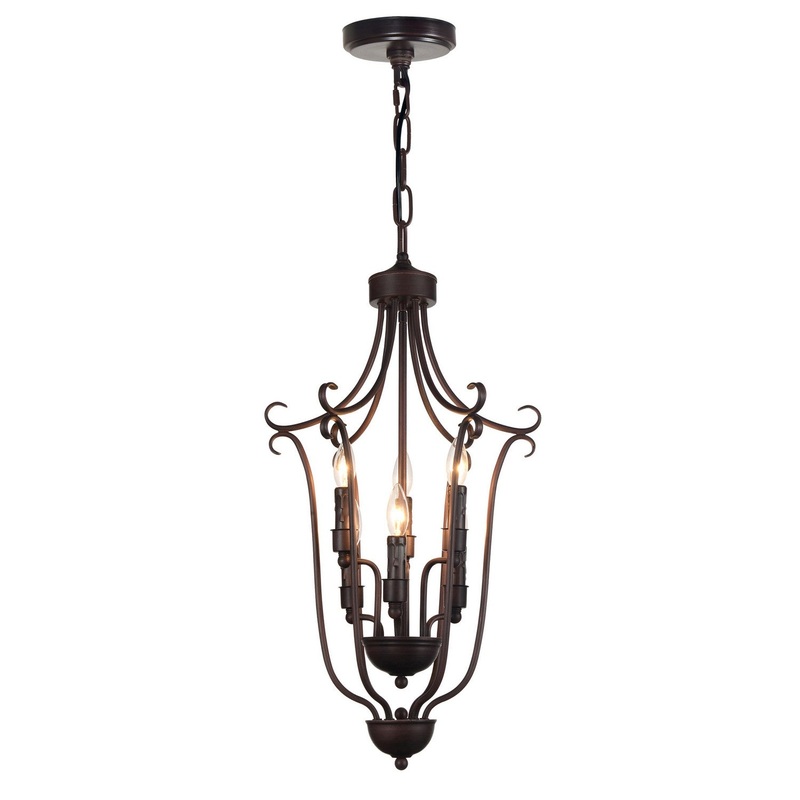 CWI Lighting 9817P16-6-121 Maddy Six Light Chandelier, Rubbed Brown (Discontinued)