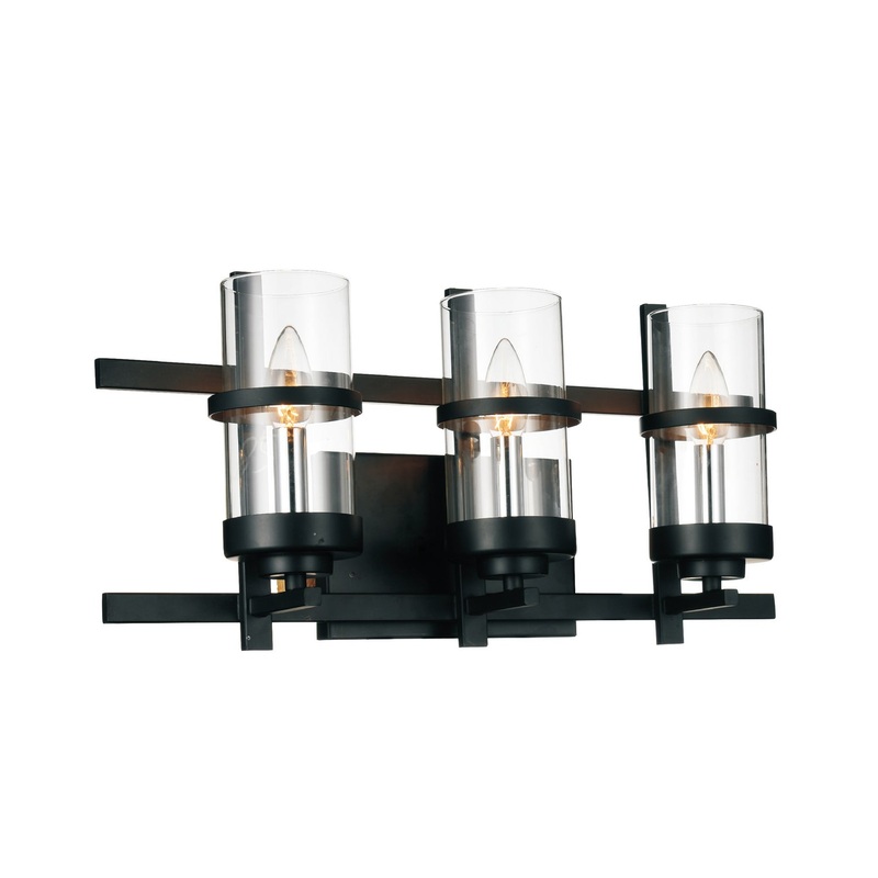 CWI Lighting 9827W21-3-101 Sierra Three Light Wall Sconce, Black