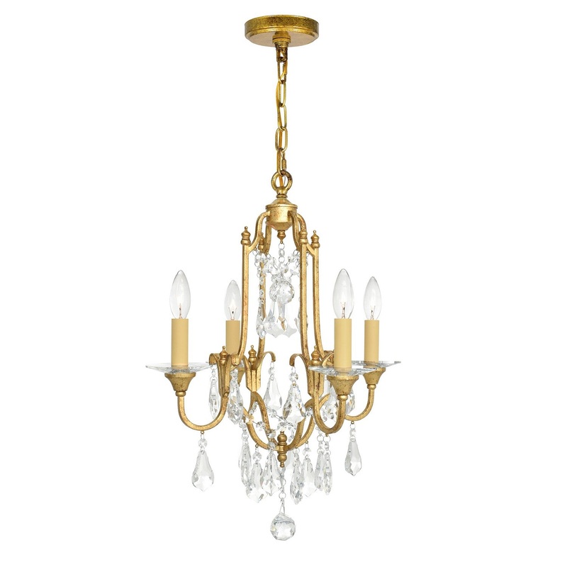 CWI Lighting 9836P17-4-125 Electra Four Light Chandelier, Oxidized Bronze