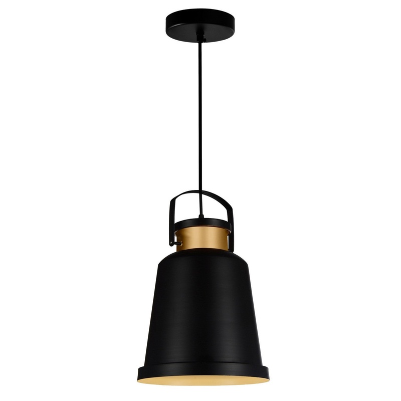CWI Lighting 9845P10-101 Elisa One Light Pendant, Black