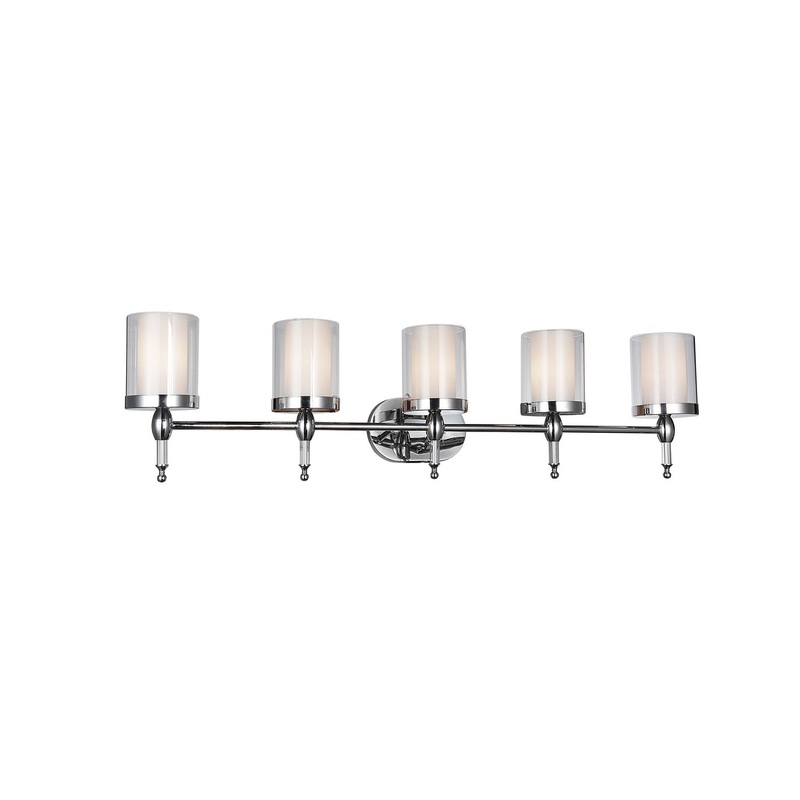 CWI Lighting 9851W43-5-601 Maybelle Five Light Vanity, Chrome (Discontinued)