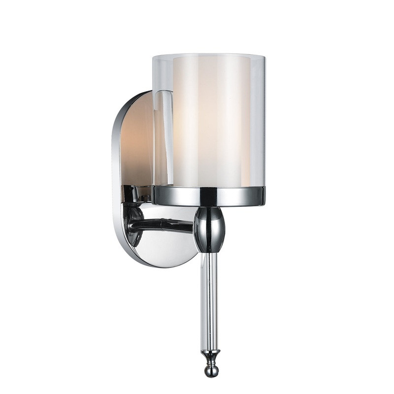 CWI Lighting 9851W5-1-601 Maybelle One Light Bathroom Sconce, Chrome