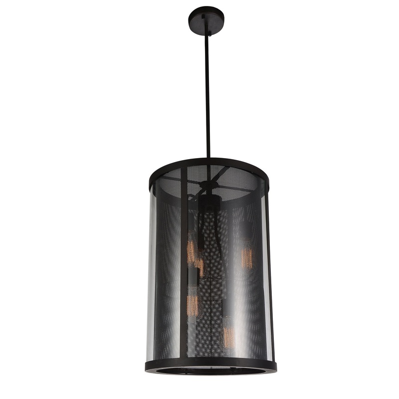 CWI Lighting 9855P15-5-133 Souris Five Light Pendant, Reddish Brown (Discontinued)