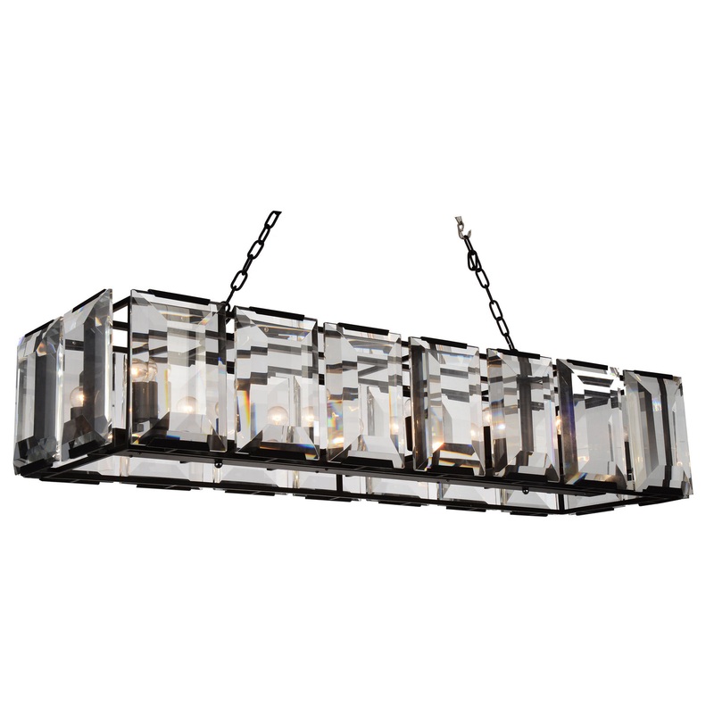 CWI Lighting 9860P55-14-101 Jacquet 14 Light Chandelier, Black