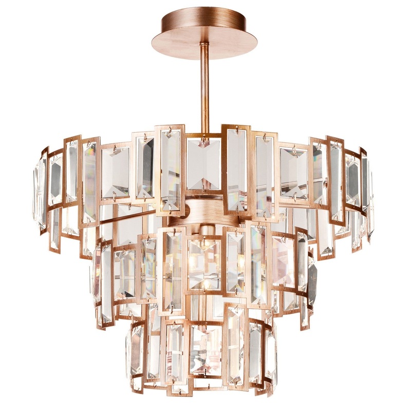 CWI Lighting 9903C18-5-193 Quida Five Light Chandelier, Champagne (Discontinued)