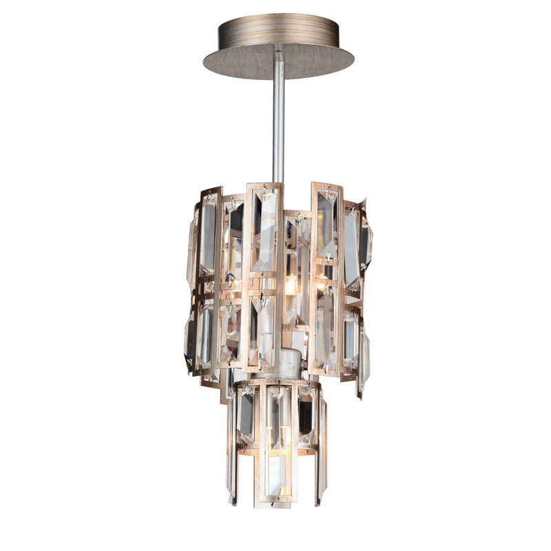 CWI Lighting 9903P6-3-193 Quida Three Light Chandelier, Champagne (Discontinued)