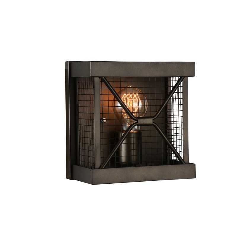 CWI Lighting 9914W7-1-B-204 Kali One Light Wall Sconce, Light Brown (Discontinued)