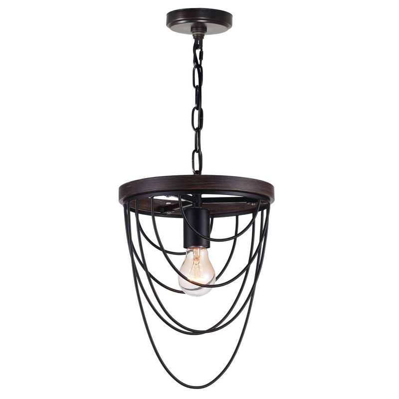 CWI Lighting 9962P9-1-101 Gala One Light Mini Chandelier, Black (Discontinued)