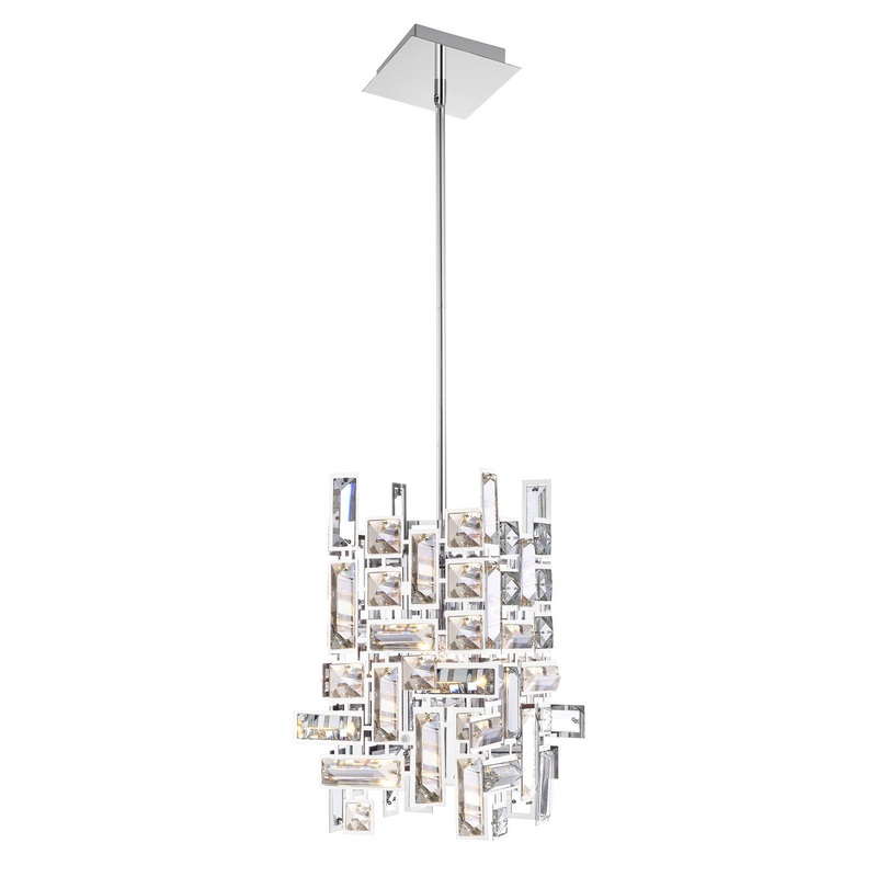 CWI Lighting 5689P6-1-S-601 Arley One Light Mini Chandelier, Chrome