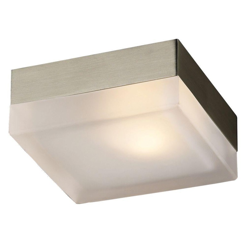 CWI Lighting 5693C5-1-615 Avoca One Light Flush Mount, Matte Satin Nickel